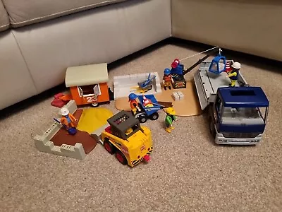 Buy Playmobil Construction Builders Yard With Digger And Tipper Truck VGC.  • 28£