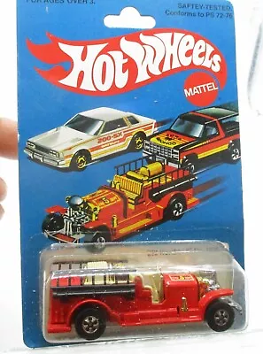 Buy Hot Wheels Old Number 5 Fire Engine. No.1695 1980 RARE Fire Engine Facing Wrong • 1.58£