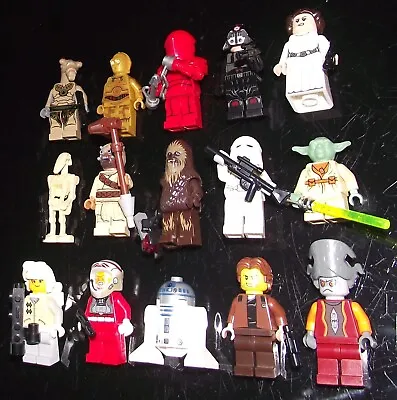 Buy Vintage & Modern Star Wars LEGO Minifigures Bundle. C-3PO Han Leia Tusken Yoda • 30£