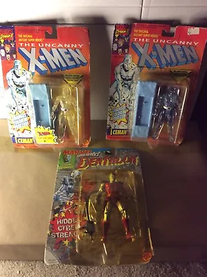 Buy 3 Toybiz Marvel Vintage Figures 2 Iceman And Deathlok • 34.99£