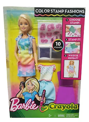 Buy Mattel Barbie Doll Fashion Set With Colored Stamps To Create Your Own Style NEW • 29.94£