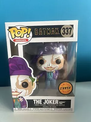 Buy Funko Pop Heroes Batman 1989 The Joker #337 Chase Edition 'Brand New' • 9£