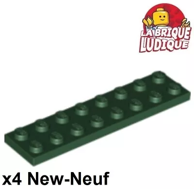 Buy LEGO 4x Flat Plate 2x8 8x2 Dark Green/Dark Green 3034 NEW • 1.37£