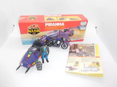 Buy Vintage Kenner MASK Piranha Motorcycle Complete With Box Sly Rax M.A.S.K. • 99.99£