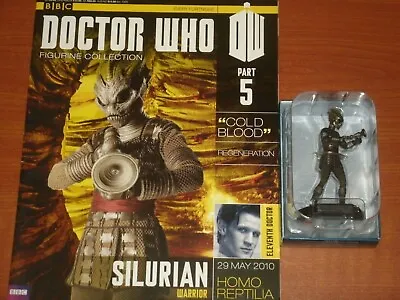 Buy SILURIAN WARRIOR  Part #5 Eaglemoss BBC Doctor Who Figurine Collection 2013 11th • 14.99£