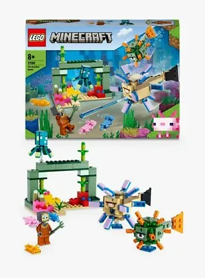Buy LEGO Minecraft The Guardian Battle 255 Piece Building Set 21180 For Ages 8+ • 13£