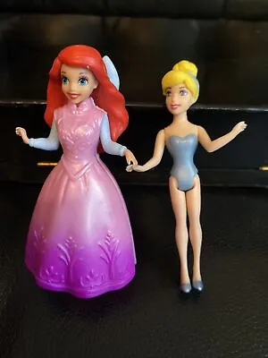Buy Disney Princess Magiclip Figures Doll Dress Cinderella & Ariel • 10.99£