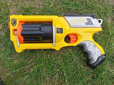 Buy NERF Maverick N-Strike Rev 6 Gun Yellow Blaster Garden Toy • 9.99£