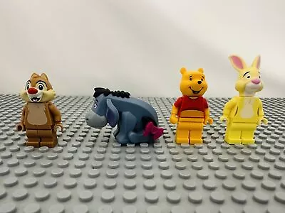 Buy Lot Of 4 Lego Disney Minifigs Winnie The Pooh IDEA086 Eeyore IDEA090 Rabbit • 37.31£