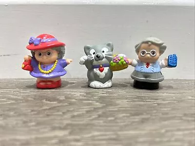 Buy Fisher Price Little People Grandparents And Cat • 1.25£