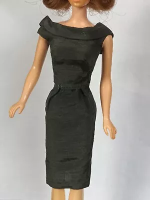 Buy Vintage Barbie Fashion Pak Silk Sheath Dress 1962-1963 Mattel Black VHTF Rare • 47.19£