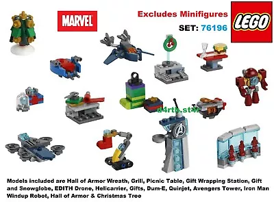 Buy 🌟NEW🌟 Lego Marvel 76196 The Avengers Advent Calendar Set 🌟NO_FIGURES🌟 • 17.95£
