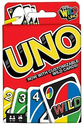 Buy UNO WILD!® With Customizable WILD Cards ~ 112 Double Sided Cards ~ 2-10 Players • 5.64£