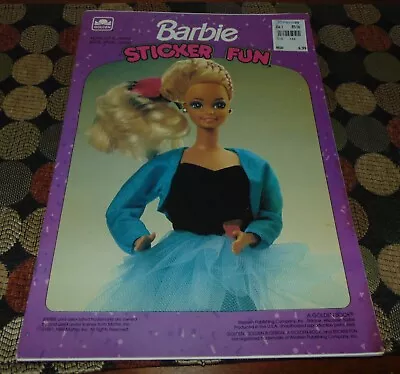 Buy 1991 BARBIE DOLL Not Punched STICKER FUN • 9.64£