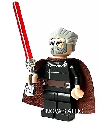Buy Star Wars Count Dooku Minifigure With Curved Lightsaber • 9.99£