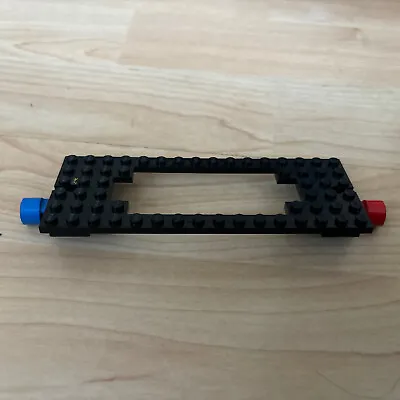 Buy Lego Vintage 1970s Black Train Base, 6 X 16 Studs With Cutout, Magnetic  (4178a) • 3.99£