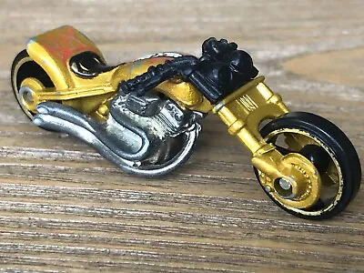 Buy Vintage Hot Wheels Blast Lane Motorcycle Gold Diecast 2000 • 5£
