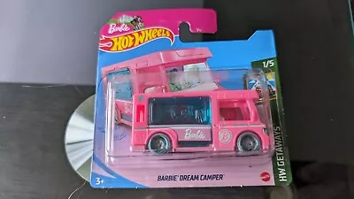 Buy Hot Wheels Barbie Dream Camper Pink 2021 HW Getaways Short Card GRX39 Boxed New • 10£