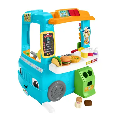 Buy Fisher-Price Food Puppy Blue Kitchen Truck With Sounds And Lights GHJ07 (German) • 92.99£
