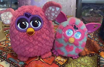 Buy Hasbro Furby Boom Pink Blue Hearts Interactive Electronic Pet Toy With Plush • 5£