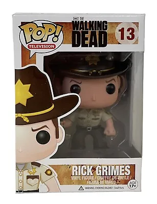 Buy The Walking Dead Rick Grimes Sheriff 13 Funko Pop Vinyl Figure & Protector • 89.99£