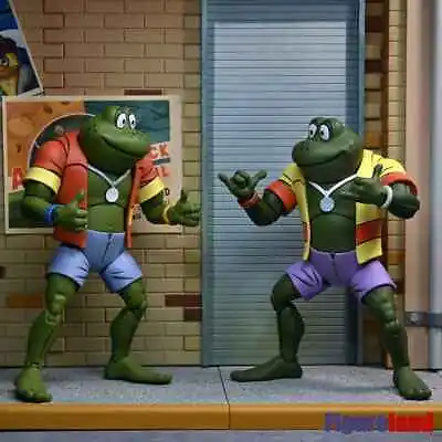 Buy Teenage Mutant Ninja Turtles Cartoon Napoleon & Attila Frog 2 Pack From Neca • 54.95£