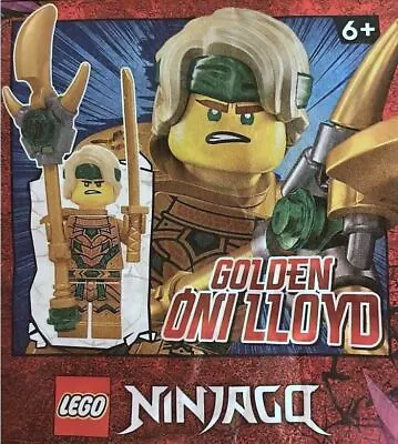 Buy Ninjago LEGO Foilpack 892297 Gold Oni Lloyd Ninja Minifigure Foil Pack Rare • 6.45£