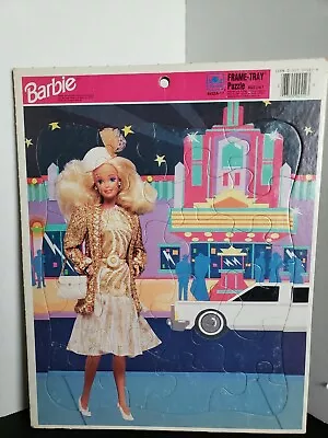 Buy Vintage Barbie Puzzle 1991 Golden Glamour Girl Limo Age 3 To 7 • 10.61£