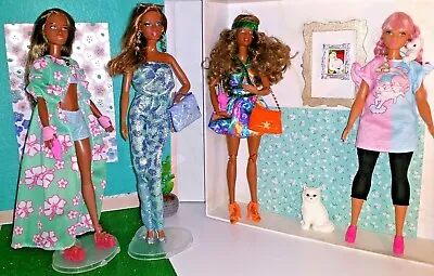 Buy Barbie The BARBIE Look Made To Move & Curvy UNICORN ACCESSORIES 4 Dolls MATTEL • 54.31£