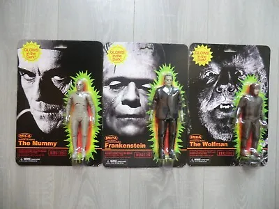 Buy Universal Monsters Neca 3 Figures Glow In The Dark  Brand New Freepost Uk • 72£