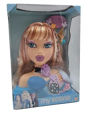 Buy Mattel My Scene Hairstyle Head Delancey / Styling Head / Hairdresser Head / New & Original Packaging • 136.87£