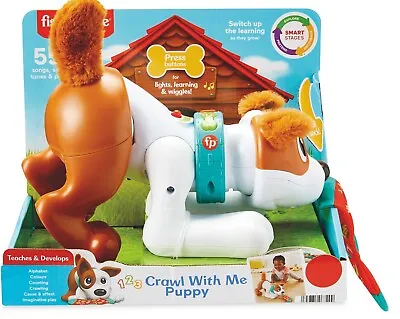 Buy Fisher Price 123 Crawl With Me Puppy Toy Pretend Play Set Roleplay Age 6m+ BNIB • 26.50£