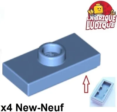 Buy LEGO 4x Flat Modified 1x2 1 Stud With Groove Blue Medium/Medium Blue 15573 New • 1.74£