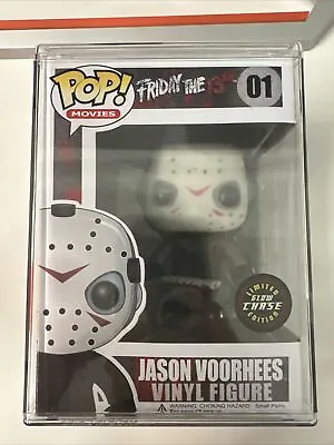 Buy Funko Pop Jason Voorhees 01 Blue TEAL Glow Chase Horror Movies Grail Friday 13th • 729.33£