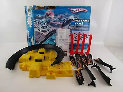 Buy Hot Wheels Criss Cross Crash Track With 2 Cars Boxed Hit Or Miss Action • 15£