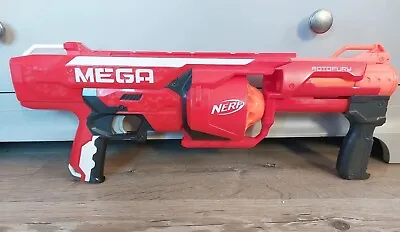 Buy Nerf Mega Rotofury Blaster Toy Gun Red • 14.99£