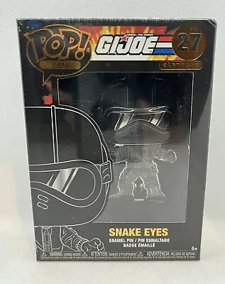 Buy Funko Pop Pin GI Joe Snake Eyes 27 Collectable Figure With Stand UK NEW RARE • 12.99£
