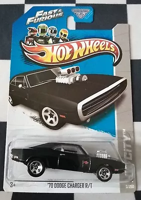Buy 2013 Hot Wheels Fast & Furious 70 Dodge Charger R/T HW City Street Power #3/250 • 14.99£