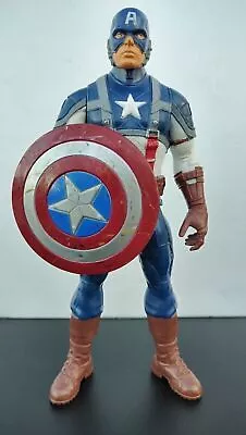 Buy Captain America Action Figure With Shield 2011 Hasbro Marvel Avengers Figure 8  • 6.99£