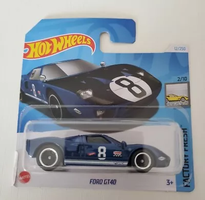 Buy Hot Wheels Ford GT40 4.7L V8 390 Hp Grand Touring Car Diecast Toy Model 1:64   • 10.99£