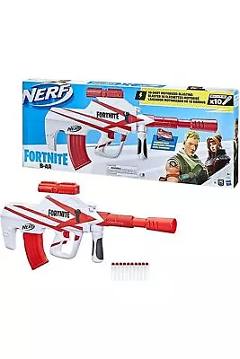 Buy NERF Fortnite B-AR Motorized Dart Blaster, Fortnite Convergence Paint, 10-Dar... • 48.59£