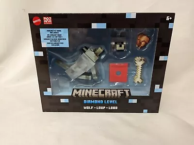 Buy Minecraft Diamond Level Wolf Action Figure 5.5  Toy Collectible • 24.99£