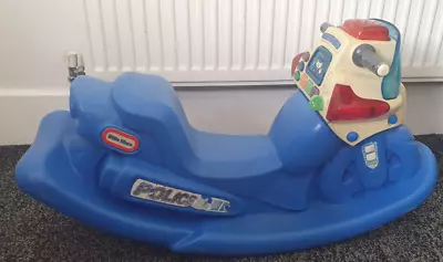 Buy Baby/ Toddler Blue Plastic Police Scooter Rocker ** LOCAL COLLECTION • 6.99£