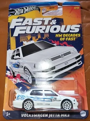 Buy HOT WHEELS Fast And Furious Volkswagen Jetta Hw Decades Of Fast 1:64 • 4.99£