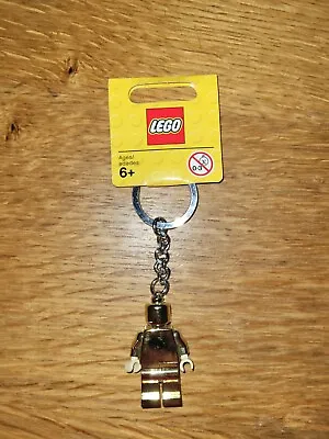 Buy Official Lego Gold Chrome Minifigure  Keyring  - Brand New (850807) • 6.99£