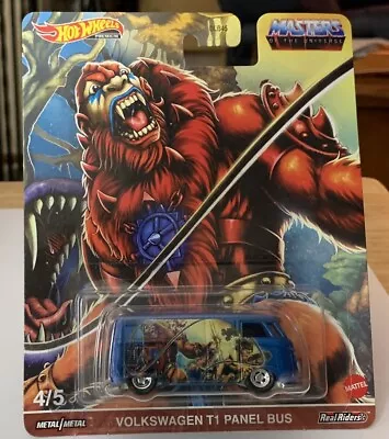 Buy Hot Wheels Volkswagen T1 Panel Bus 1/64 Real Riders Masters Of The Universe • 10.86£