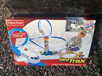 Buy Fisher Price Geotrax High Flying Mega Set RC Plane & Airport Playset + Sounds • 59.99£