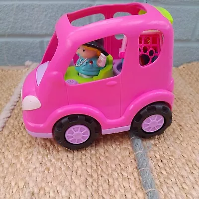 Buy Fisher Price Little People  Musical  Pink Suv Vets Car With Vet Dog And Carrier • 6.75£
