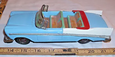 Buy Bandai Plymouth Fury Convertible Car Tin Friction Toy Japan • 118.11£