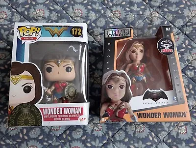 Buy 2 Wonder Woman Figures - Funko Pop 172 - Metals Die Cast M7 - DC • 9.99£